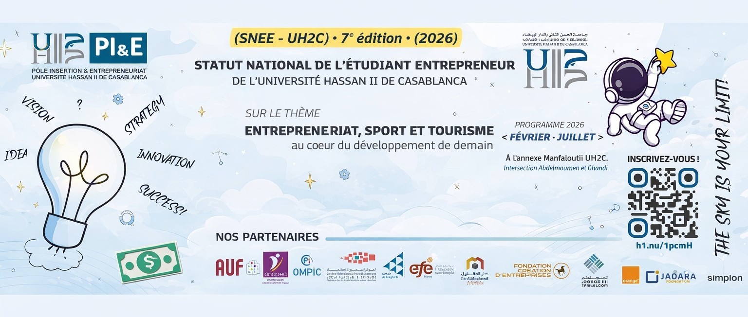 Statut National de l’Étudiant Entrepreneur SNEE Promo 7 (2026)– UH2C