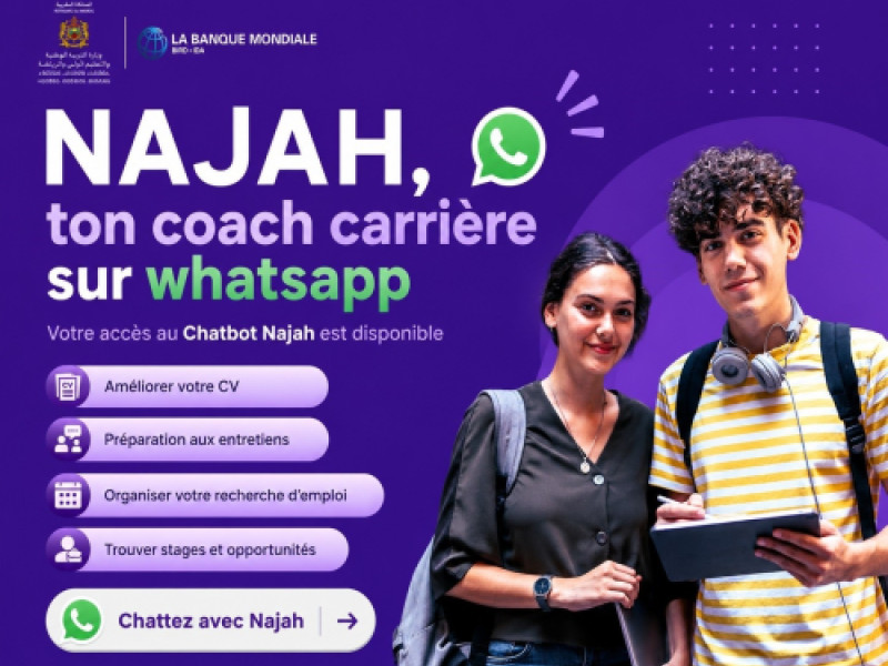 ETUDIANTS UH2C, DECOUVREZ NAJAH VOTRE COACH CARRIERE SUR WHATSAPP